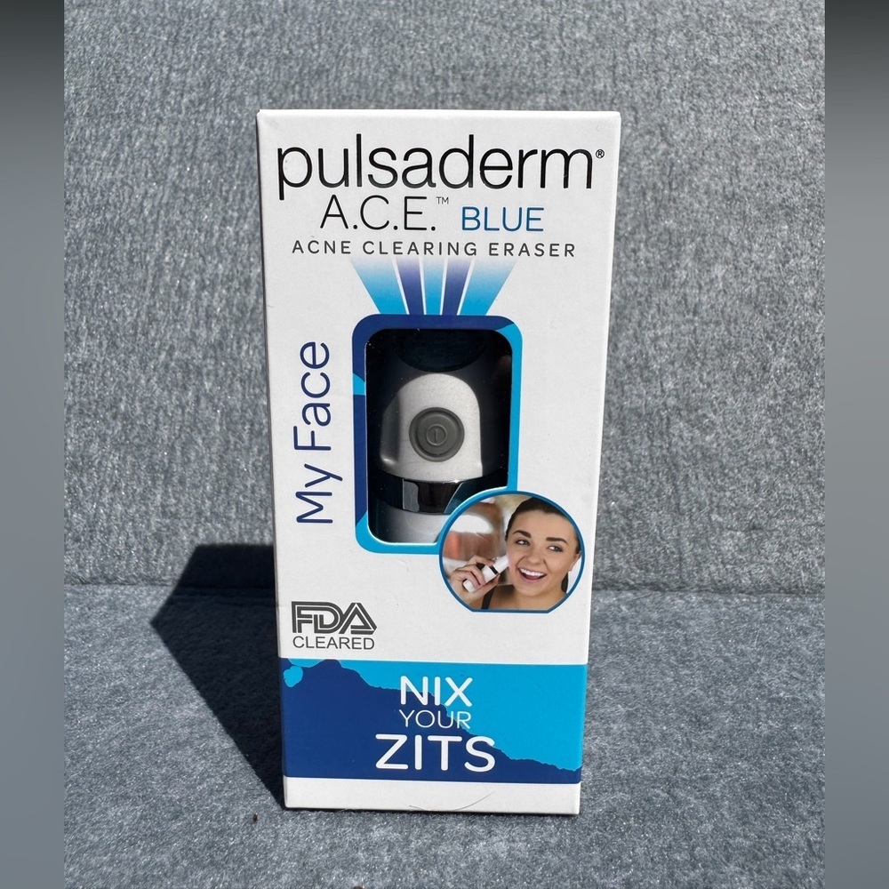 Pulsaderm ACE Blue LED Acne Light Therapy Device NIB Spa Clinical Skincare Tool